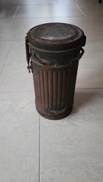 Duitse gasmasker bus originele kleur, Verzamelen, Militaria | Tweede Wereldoorlog, Ophalen of Verzenden, Duitsland