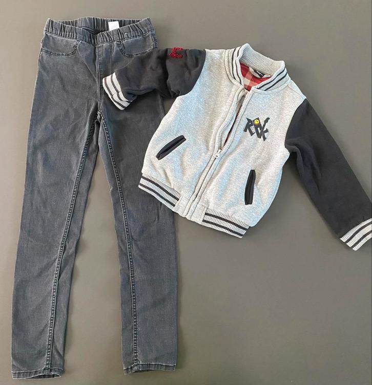 Tregging maat 128 en Smiley World jasje maat 92, Kinderen en Baby's, Kinderkleding | Overige, Gebruikt, Jongen of Meisje, Ophalen of Verzenden