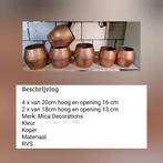 Bloempotten, Overige kleuren, Aardewerk of Porselein, Ophalen of Verzenden, Zo goed als nieuw