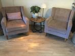 Twee fauteuils Riviera Maison, Ophalen, 75 tot 100 cm, Zo goed als nieuw, Stof