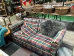 2-zitsbank met geruite bekleding, Huis en Inrichting, Banken | Bankstellen, Gebruikt, Verzenden, W, 150 tot 200 cm