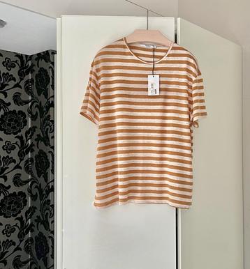Nieuw+kaartje: fraaie gestreepte linnen top; Penn&Ink; mt XL beschikbaar voor biedingen