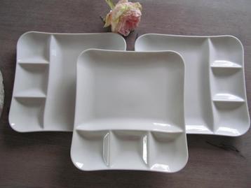 3 Villeroy & Boch Vivo Fondue Borden beschikbaar voor biedingen