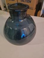 Grote blauwe glas vaas, Huis en Inrichting, Woonaccessoires | Vazen, Ophalen, Gebruikt, Blauw, Glas