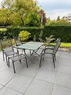 Tuinset met 4 stoelen - Gebruikt, Ophalen, 4 zitplaatsen, Gebruikt, Stoel
