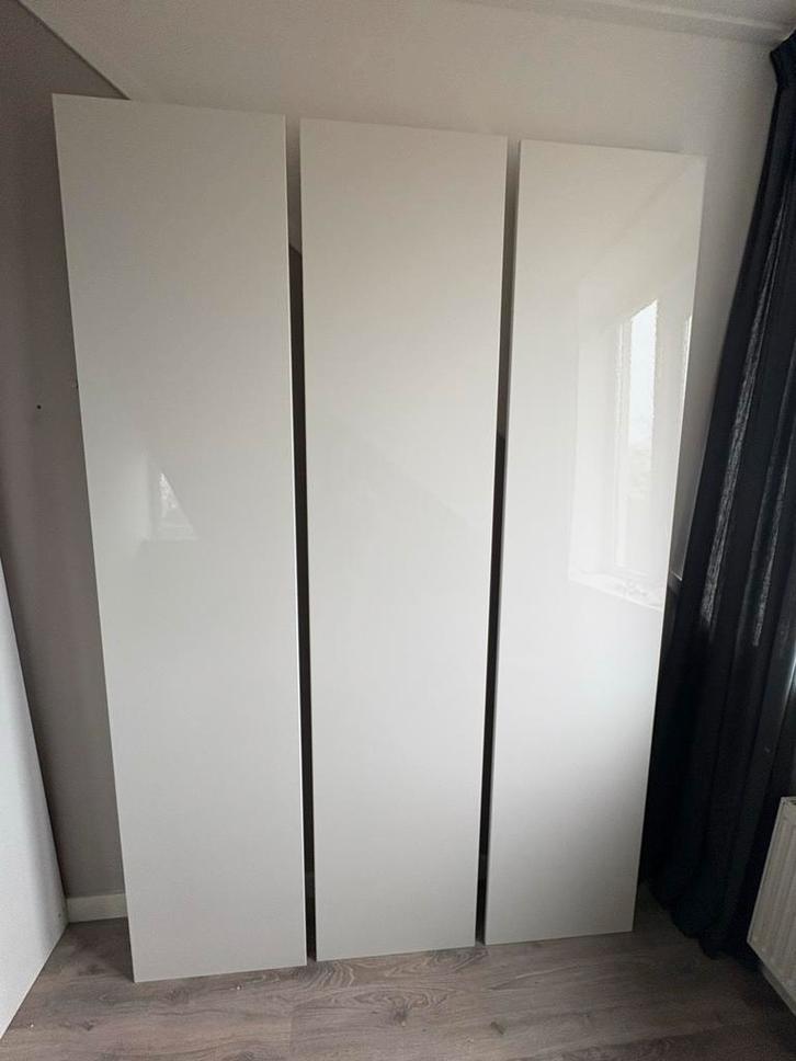 3x IKEA Pax Fardal deuren - Hoogglans wit 50/229cm, Huis en Inrichting, Kasten | Kledingkasten, Zo goed als nieuw, 200 cm of meer