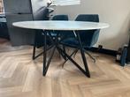 Marmeren ovale eettafel Table du Sud 160x90, Huis en Inrichting, Tafels | Eettafels, Ophalen, 50 tot 100 cm, Zo goed als nieuw