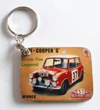 Vintage houten Mini-Cooper 'S" sleutelhanger, Verzamelen, Sleutelhangers, Gebruikt, Ophalen of Verzenden, Merk