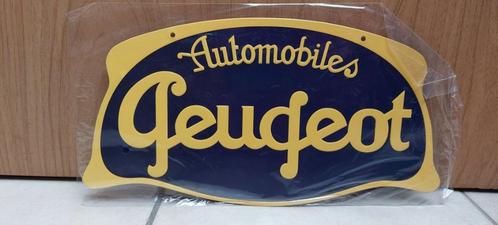 Reclamebord Peugeot met bijhorend boekje, Verzamelen, Automerken, Motoren en Formule 1, Nieuw, Auto's, Ophalen of Verzenden