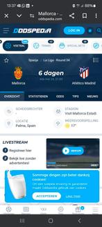 4 Kaartjes Athletico Madrid - Mallorca, zitplekken,, Tickets en Kaartjes, Sport | Voetbal, Drie personen of meer