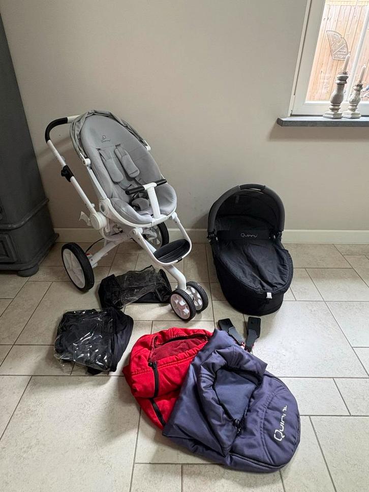 Quinny Moodd Kinderwagen - Gravel Grey, Kinderen en Baby's, Kinderwagens en Combinaties, Gebruikt, Kinderwagen, Quinny, Verstelbare duwstang