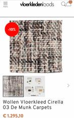 Wollen vloerkleed de Munk carpets (nieuwprijs €1295), Huis en Inrichting, Stoffering | Tapijten en Kleden, Ophalen of Verzenden