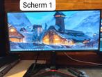 Titel:
2x LG 34UM69G-B Ultrawide Monitor – 34 inch – Rood/Zw, IPS, Zo goed als nieuw, DisplayPort, Quad HD (2K)