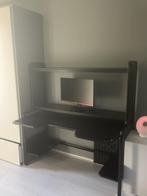 IKEA Fredde Gaming Bureau - Zwart - Goede Staat!, Huis en Inrichting, Bureaus, Ophalen, Gebruikt, Bureau