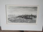 grote mooie ets Noordwijk aan zee Karel Kok 1974, Antiek en Kunst, Kunst | Etsen en Gravures, Ophalen