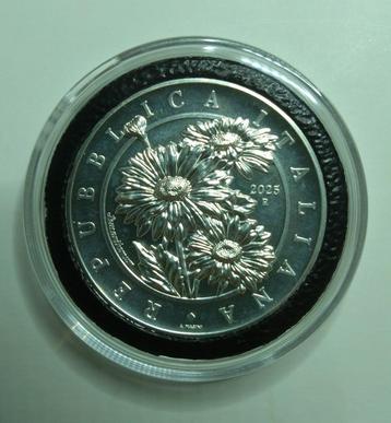Zilver 1 oz munt Italië - Flora & Fauna - 2025 - Margherita beschikbaar voor biedingen