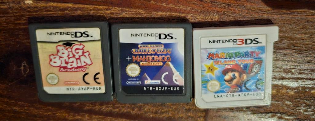 Nintendo DS/3DS Games: Big Brain, Mahjong, Mario Party, Puzzel en Educatief, Gebruikt, 1 speler, Ophalen of Verzenden
