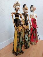 Wayang Golek Set – Srikandi, Arjuna & Hanoman (47 cm), Ophalen of Verzenden, Zo goed als nieuw, Pop, Levensecht of Reborn