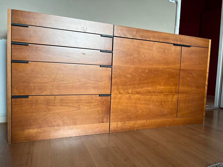 Mooie Pastoe designkast met lades en kastdeur, Huis en Inrichting, Kasten | Dressoirs, Gebruikt, 150 tot 200 cm, 25 tot 50 cm