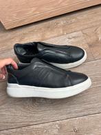 Hogan H580 Zwart Leer Sneakers - Maat 7 heren, Kleding | Heren, Schoenen, Ophalen of Verzenden, Zo goed als nieuw, Zwart, Sneakers of Gympen