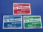 Lucifer Etiketten Café De Posthoorn Oudeman Hoorn, Verzamelen, Rookartikelen, Aanstekers en Luciferdoosjes, Ophalen of Verzenden