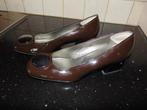 Hogan pumps in lakleder, Pumps, Bruin, Ophalen of Verzenden, Gedragen