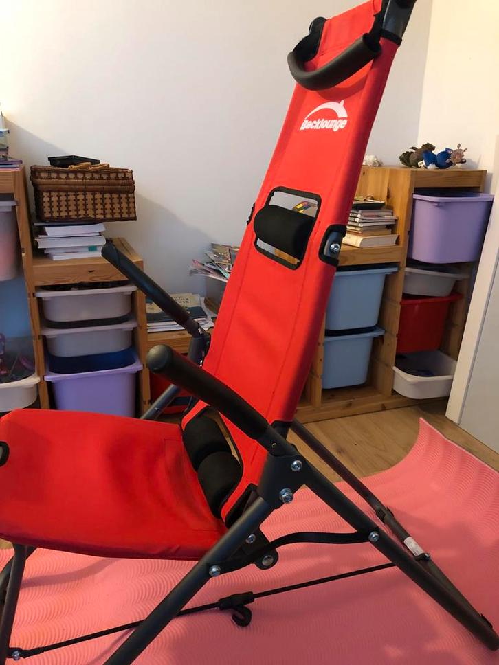 Backlounge 2-in-1 Inversie Trainer - Rugpijn Verlichting, Sport en Fitness, Fitnessapparatuur, Zo goed als nieuw, Benen, Buik