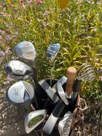 Golf tas met diverse clubs, Sport en Fitness, Ophalen, Gebruikt, Tas, Overige merken
