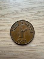 2 New Pence - Guernsey - 1971, Ophalen of Verzenden, Overige landen, Losse munt