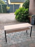 Meubel met eikenhout planken in greywash, Ophalen, Zo goed als nieuw, 25 tot 50 cm, Eikenhout