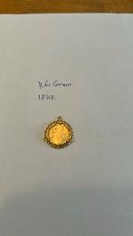 Gouden maria halskettinghanger, medaillon, Antiek en Kunst, Ophalen of Verzenden, Goud