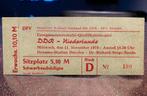 Ticket 1970 DDR - Nederland debuut Johan Neeskens, Ophalen of Verzenden, Gebruikt, Poster, Plaatje of Sticker