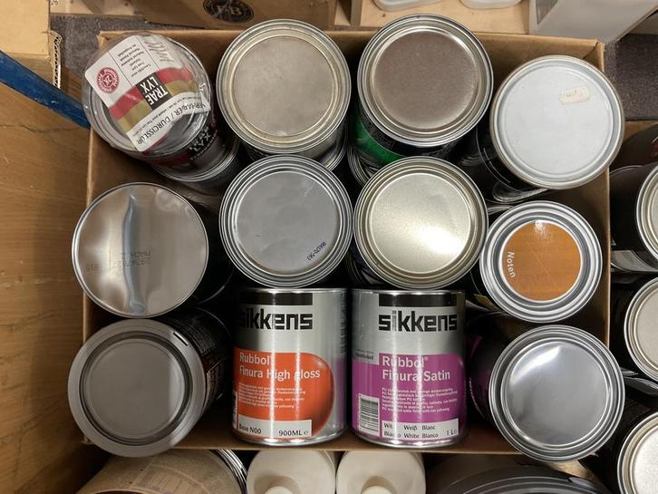 Restpartij verf, Doe-het-zelf en Verbouw, Verf, Beits en Lak, Nieuw, Verf, 20 liter of meer, Overige kleuren, Ophalen