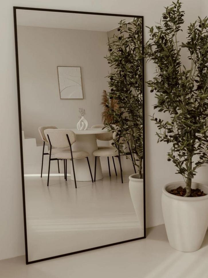 GROTE STAANDE SPIEGEL RECHTHOEK 180X100 (LICHTE SCHADE), Huis en Inrichting, Woonaccessoires | Spiegels, Zo goed als nieuw, 100 tot 125 cm