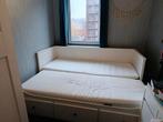 Uitschuifbed ikea Hemnes, Ophalen, Wit, Tweepersoons, Zo goed als nieuw