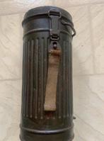 Duits gasmasker met draag blik, Verzamelen, Militaria | Tweede Wereldoorlog, Ophalen of Verzenden, Duitsland
