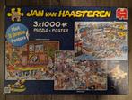 Jan Van Haasteren 3x1000, Hobby en Vrije tijd, Denksport en Puzzels, Ophalen of Verzenden, 500 t/m 1500 stukjes, Gebruikt, Legpuzzel