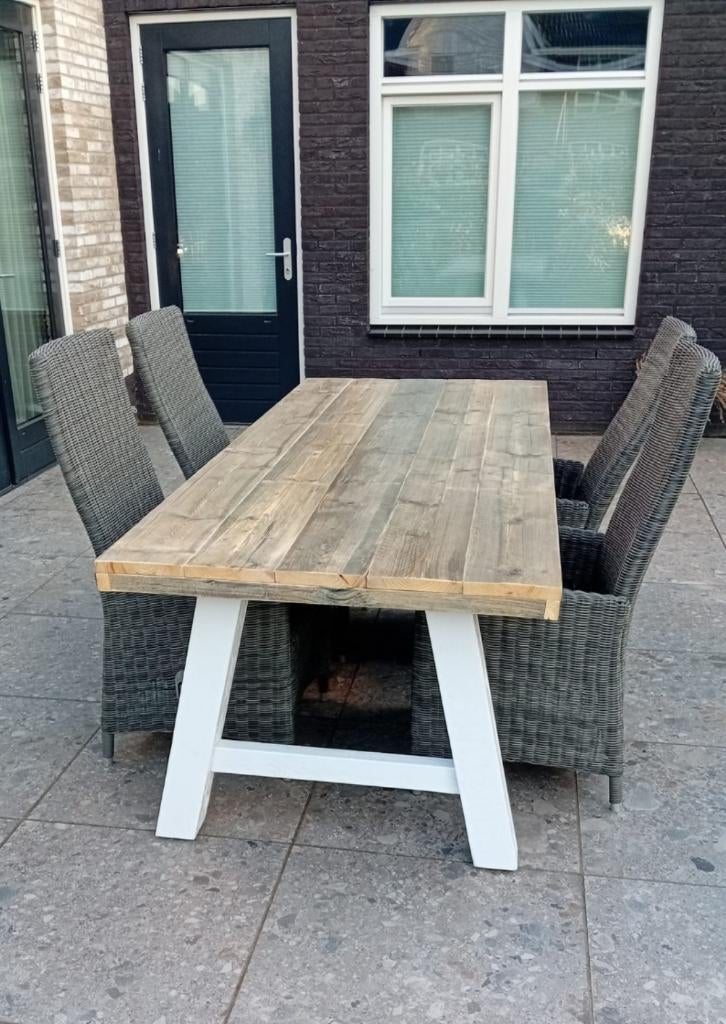 Tuintafels. Tafel steigerhout heel veel keuze. NIEUW op maat, Tuin en Terras, Ophalen of Verzenden, Nieuw, Rechthoekig, Hout