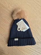 Huttelihut woolen boys hat with alpaca pompom navy size 8-10, Nieuw, Ophalen of Verzenden, Jongen, Muts