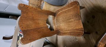 Eiken houten eetkamerstoelen beschikbaar voor biedingen