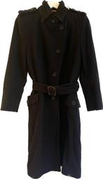 Wollen jas Drykorn zwart maat 36 trenchcoat model designer, Drykorn, Ophalen of Verzenden, Zo goed als nieuw, Maat 36 (S)