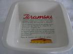 Tiramisu schaal ovenschaal recept schaal Italy, Ophalen of Verzenden, Overige stijlen, Porselein, Schaal of Schalen