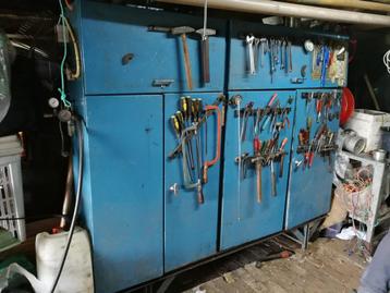 industriele vintage kast, garage kast metaal,213 cm*185 cm beschikbaar voor biedingen