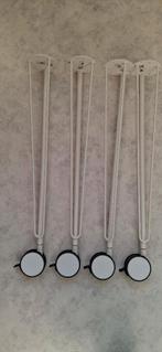 tafelpoten / bureaupoten op wielen IKEA Krille wit, Tafelpoot, Minder dan 50 cm, 50 tot 100 cm, Rond