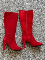 Unisa 36 suède rode laarzen, Kleding | Dames, Schoenen, Hoge laarzen, Ophalen of Verzenden, Zo goed als nieuw, Unisa