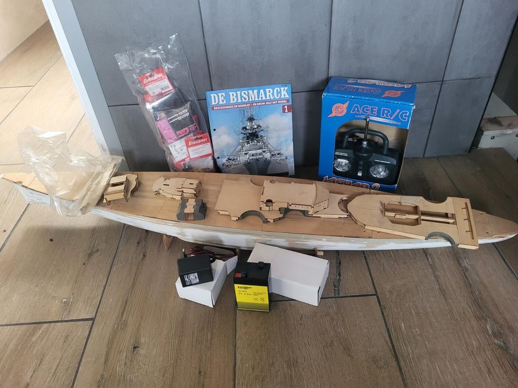 Compleet Bismarck Bouwpakket van het merk Hachette, Hobby en Vrije tijd, Modelbouw | Boten en Schepen, Nieuw, 1:50 tot 1:200, Overige merken