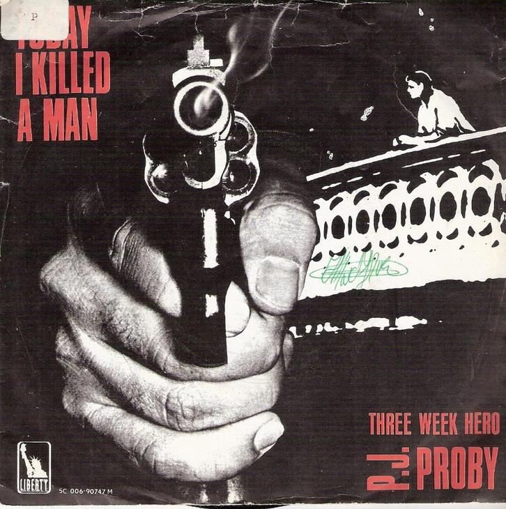 P.J. Proby -Today I killed Man-Three Week Hero(Led Zeppelin), Cd's en Dvd's, Vinyl Singles, Gebruikt, Pop, Ophalen