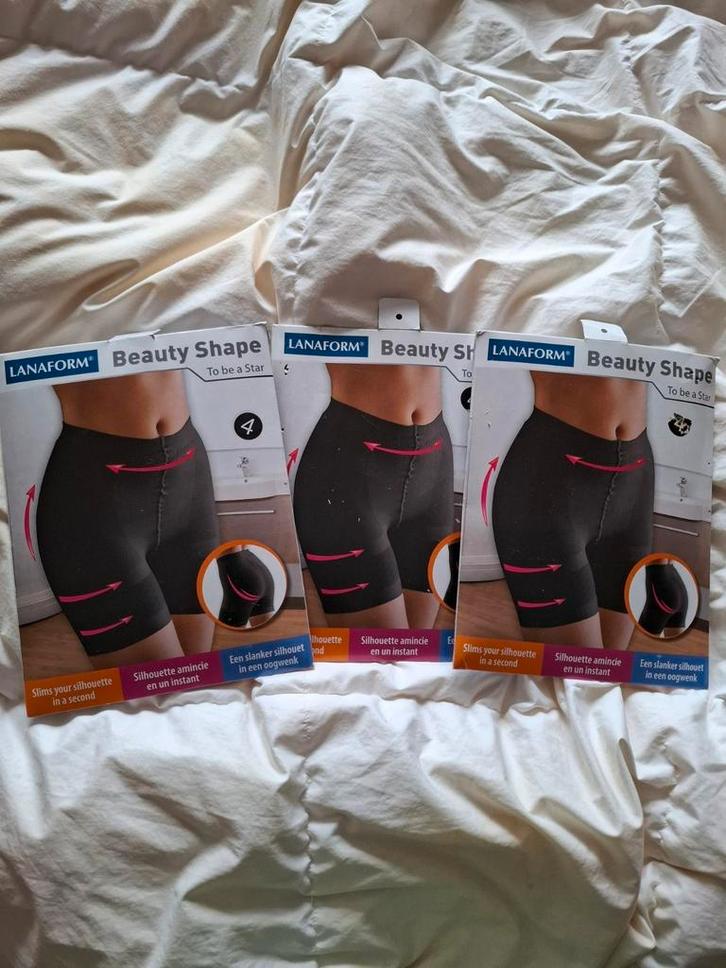 Lanaform beauty shape zwart maat T4 (46-48) 3 stuks Nieuw, Kleding | Dames, Ondergoed en Lingerie, Zwart, Ophalen of Verzenden