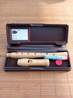 Mooie houten blokfluit met etui Moeck, Ophalen of Verzenden, Gebruikt, Sopraan of Sopranino, Met koffer, hoes of etui