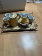 Arabisch Theeservies met Dienblad, Huis en Inrichting, Keuken | Servies, Ophalen, Gebruikt, Overige stijlen, Porselein